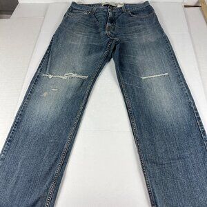 Y2K Levi's Jeans Men's 34x30* 559 Relaxed Straight Blue Thrashed Denim Tag 34x32